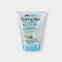 Simple Sensitive Skin Water Boost Micellar Facial Gel Wash 150ml: Soothe and Refresh Your Skin with our Gentle Cleansing Solution