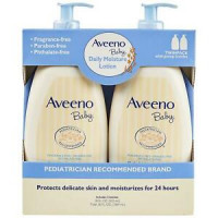 Aveeno Baby Daily Moisture Lotion Fragrance Free 2 pack