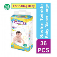 Savlon Twinkle Baby Diaper Large: 7-18kg | 36 Pcs | Shop Now!
