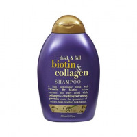OGX Thick & Full Biotin & Collagen Volumizing Shampoo for Fine Hair, Extra Strength Shampoo with B7 Vitamin