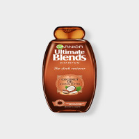 Garnier Ultimate Blends Shampoo with Coconut Oil & Cocoa Butter - 360ml | Effective Cleansing with Nourishing Properties