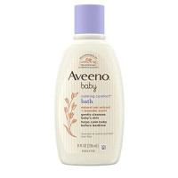 Aveeno Baby Calming Comfort Bath Natural Oat Extract Lavender Scents 236ml