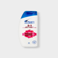 Head & Shoulders Smooth & Silky 2 in 1 Anti-Dandruff Shampoo + Conditioner - 340ml | Get Beautifully Soft and Dandruff-Free Hair