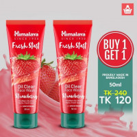Himalaya Herbals Fresh Start Oil Clear Strawberry Face Wash - 50ml: Get a Fresh Start with Himalaya's Oil Clearing Formula