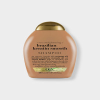 OGX Brazilian Keratin Therapy and Ever strengthening Smoothing Shampoo with Cocoa Butter, Coconut Oil & Avocado Oil for Lustrous, Shiny Hair｜ OGX Shampoo
