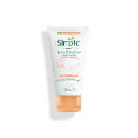Simple Protect N Glow Detox & Brighten Clay Mask | 50ml | Skincare Essential
