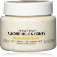 The Body Shop Almond Milk & Honey Body Scrub 250ml - Luxurious Exfoliation for Smooth and Nourished Skin!