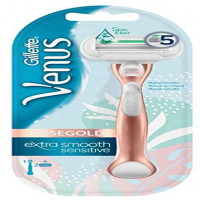 Gillette Venus Extra Smooth Sensitive Rose Gold Razor Set: Experience a Gentle and Luxurious Shave