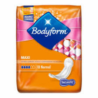 Premium Bodyform Maxi Sanitary Towels - 18 Pack | High Absorbency and Comfort