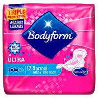 Bodyform Normal Wing Deo Fresh Ultra Sanitary 12-Pack Towels