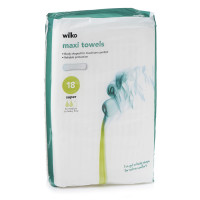 Wilko Super Maxi Towels 18 Pack: Absorbent and Luxurious Towels for Superior Comfort