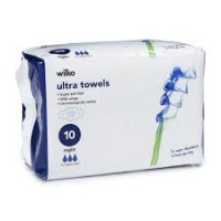 Wilko Ultra Night Sanitary Towels 10 pack