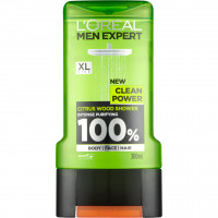L'Oreal Men Expert Clean Power Purifying Citrus Wood Shower 300ml: Get Refreshed and Rejuvenated