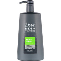 Dove Men Care Extra Fresh Cooling Agent Body & Face Wash 694ml - Experience the ultimate freshness for your skin