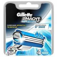 Gillette Blade Mach 3 Turbo 4 Cartridges