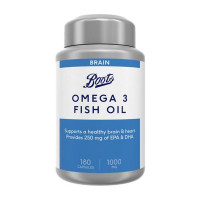Boots Omega 3 Fish Oil For Brain & Heart 180 Capsules