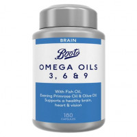 Boots Omega Oils 3, 6 & 9: Boost Brain Health with 180 Capsules
