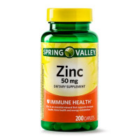 Spring Valley Zinc Caplets 50 mg: Boost Your Immunity with 200 Ct