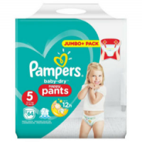 Pampers Baby-Dry Nappy Pants Disposable Cotton Nappies – Size 5