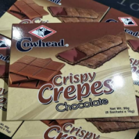 Cowhead Crispy Crepes Chocolate 96gm - Irresistible Delight for Chocolate Lovers!