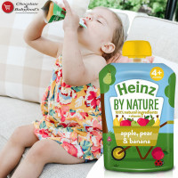 Heinz By Nature Apple, Pear & Banana Puree (4 - 36 months) 100G
