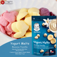 Gerber Yogurt Melts Banana Vanilla - Delicious 28G Snack for Babies