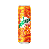 Mirinda Orange Can 320ml - Refreshing Citrus Soda for On-The-Go Convenience