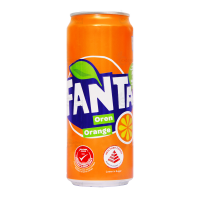 Fanta Orange Can 320 ml - Refreshing Tangy Citrus Flavored Drink- Buy Online