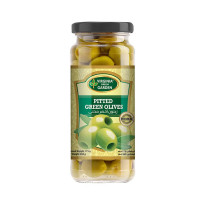 Virginia Green Garden Whole Green Olives 360g - Fresh and Flavorful Green Olives for a Healthy Snacking Option!