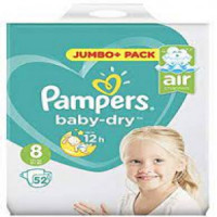 Pampers Jumbo Pack Size 8 (17+ KG) with Belt System - Shop Now and Give Your Baby Unbeatable Comfort