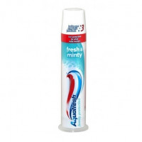 Aquafresh Fresh Minty Pump Toothpaste - Experience Long-lasting Freshness for Your Daily Dental Care Needs