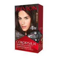 Revlon ColorSilk Beautiful 3D Hair Color - 20 Natural Brown Black: Vibrant and Long-lasting Shades for Stunning Results!