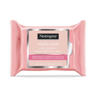 Neutrogena Visibly Clear Pink Grapefruit Facial Cleansing Wipes 25 Wipes