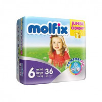 Molfix Baby Diaper Belt System 6: Jumbo Extra Large Size for Babies 15+ kg