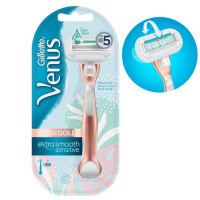 Gillette Venus Extra Smooth Sensitive Rose Gold Razor - Experience Ultimate Comfort and Precision for Sensitive Skin