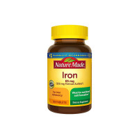 "Nature Made Iron 65 mg: Essential Support for Healthy Red Blood Cells and Energy Production"