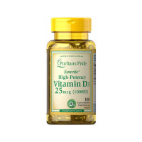 Puritan's Pride Vitamin D3 25mcg 1000 IU - Essential Sunshine Booster for Better Health