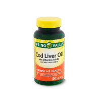Spring Valley Cod Liver Oil Plus Vitamins A & D3: The Perfect Supplement for a Healthy Immune System and Strong Bones