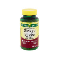 Spring Valley Ginkgo Biloba Extract 60mg - Enhance Mental Clarity and Boost Energy | Shop Now