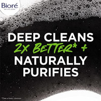 Bioré Deep Pore Charcoal Face Wash, Facial Cleanser for Dirt and Makeup Removal From Oily Skin, 6.77 Ounce 200ml