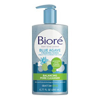 Bioré Daily Blue Agave + Baking Soda Balancing Pore Cleanser, Liquid Cleanser for Combination Skin, to Penetrate Pores & Gently Exfoliate Skin, 6.77 Ounce 200ml