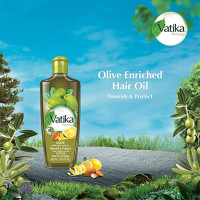 Vatika Naturals Olive Enriched Hair Oil - 300ml: Nourish and Strengthen Your Hair