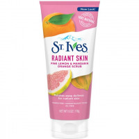 St Ives Radiant Skin Pink Lemon & Mandarin Orange Scrub - 170 G | Exfoliating Facial Scrub for Brightening and Smoothing Skin