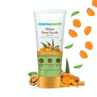 Mamaearth Ubtan Face Scrub: Natural Tan Removal with Turmeric and Walnut - 100g
