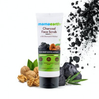 Mamaearth Charcoal Face Scrub For Oily Skin and Normal Skin, With Charcoal And Walnut For Deep Exfoliation 100g
