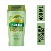 Vatika Naturals Olive and Henna Nourish & Protect Shampoo 400ml - Hair Care Essential for Nourishment and Protection