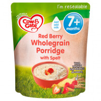 Cow & Gate Red Berry Wholegrain Porridge Baby Cereal 7+ Months - 200g: Nutritious and Delicious Breakfast Option for Your Little One