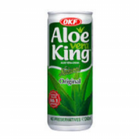 OKF Aloe Vera King Natural Original Can Juice - 240ml: Refreshing and Healthy Aloe Vera Drink