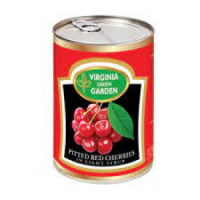 Virginia Green Garden Pitted Red Cherries In Light Syrup 425G