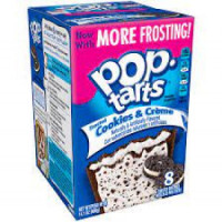 Pop Tarts Unfrosted Strawberry 8 Toasters Pastry 384G
